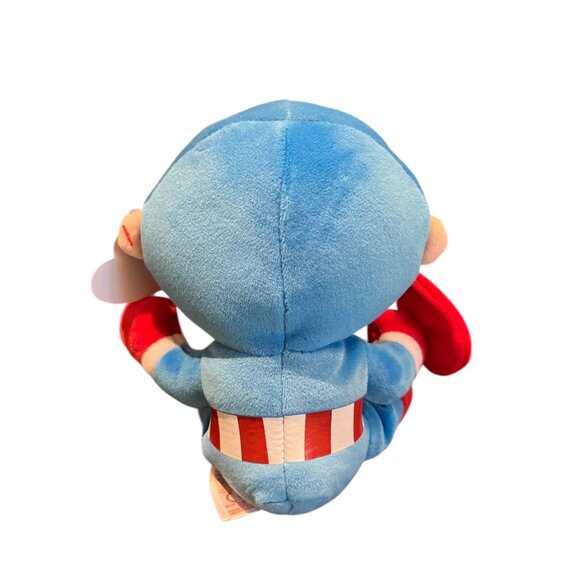 MARVEL Plush Captain America TY Beanie Baby 8" - Picture 2 of 5